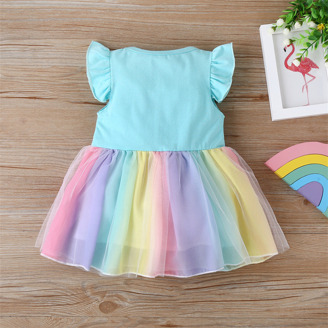 Sukienka letnia dla dziewczynek z motywem jednorożca - rozmiary 1-4 lat - Wianko - 5