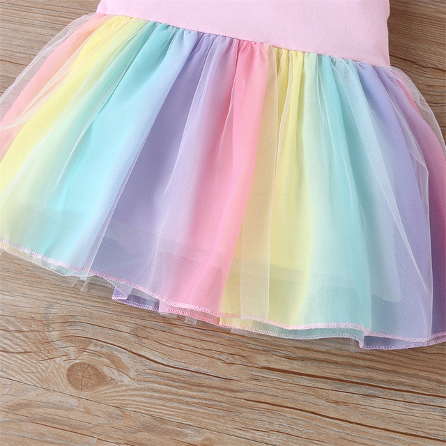 Sukienka letnia dla dziewczynek z motywem jednorożca - rozmiary 1-4 lat - Wianko - 9