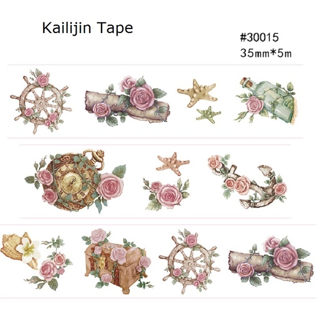 Washi tape do scrapbookingu vintage design taśma dekoracyjna DIY - Wianko - 19