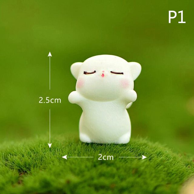 Figurka słonecznik kotek - lalka ogrodnicza z żywicznych elementów zurzyczy w stylu bajki - Wianko - 5
