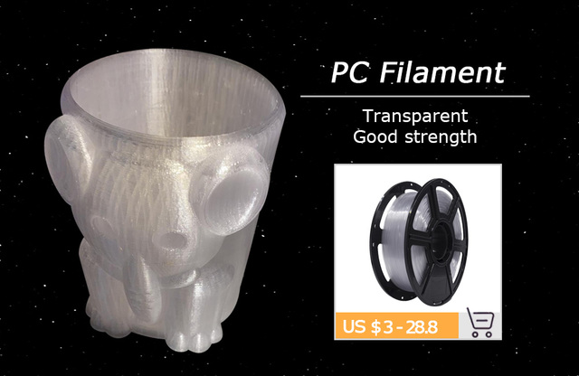 Drukarka 3D Filament PVA rozpuszczalny zmywalny - 0.5Kg, 1.75Mm - Wianko - 17