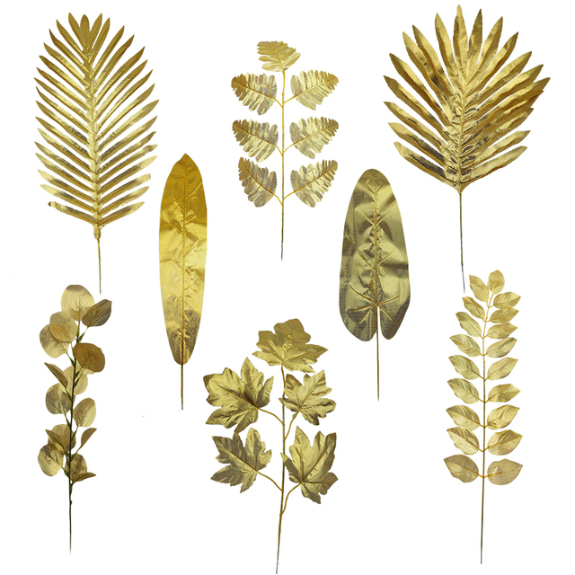Sztuczne kwiaty koncentryczne Golden Series z liśćmi eukaliptusa - idealne na ślub i Boże Narodzenie - Wianko - 3