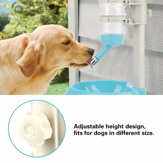 Pies butelka wody podajnik żywności miska automatyczna regulacja zwierzęca automatyka do karmienia - Wianko - 7