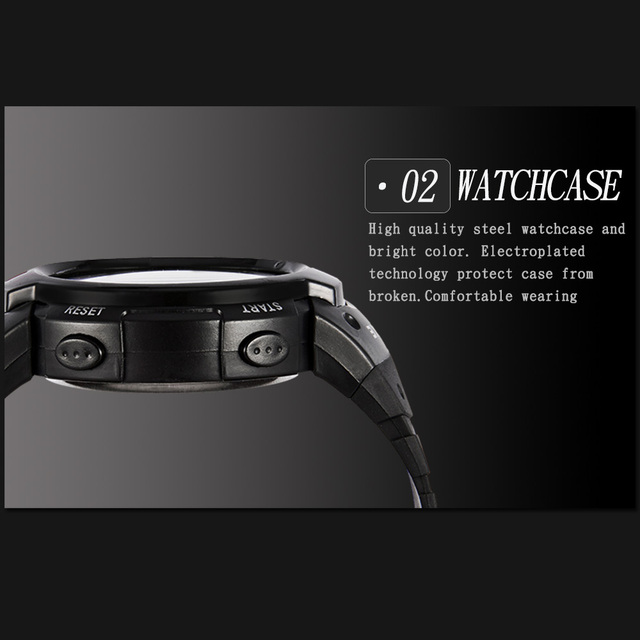 Męskie sportowe zegarki na rękę LED cyfrowe, wodoodporne do 30M z funkcją stopera - Wianko - 11