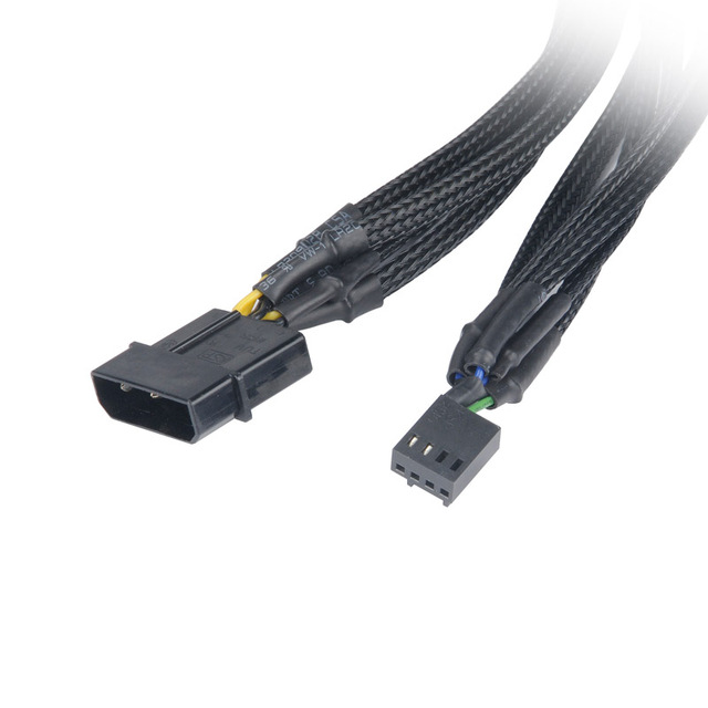 Przedłużacz kabla rozdzielacza mocy PWM do wentylatora, złącze 4 Pin Molex/SATA do 3 4 5 6 4Pin rozdzielacza wentylatora na płycie głównej - Wianko - 4