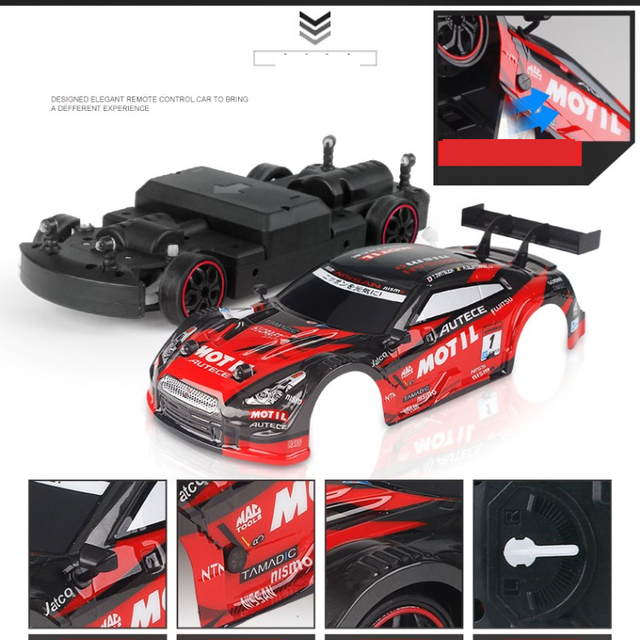 GTR Lexus 2.4G Samochód RC Off-Road 4WD Drift - Elektroniczny pojazd zdalnie sterowany - Hobby zabawka dla dzieci - Wianko - 19