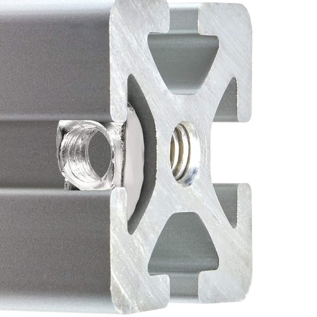 2 sztuki profili aluminiowych 2020 do prowadnic liniowych z anodowaną wykończeniem, w zestawie 4 sztuki łączników L oraz 50 sztuk nakrętek M5 w kształcie litery T CNC 3D - Wianko - 5