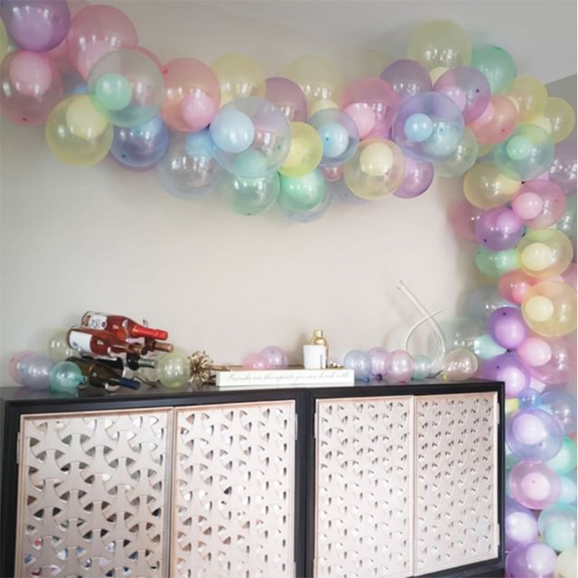 100 sztuk/partia Balony kryształowe lateksowe 10 cali - dekoracje na ślub, urodziny, Baby Shower, dla dzieci - globos balony helowe - Wianko - 5