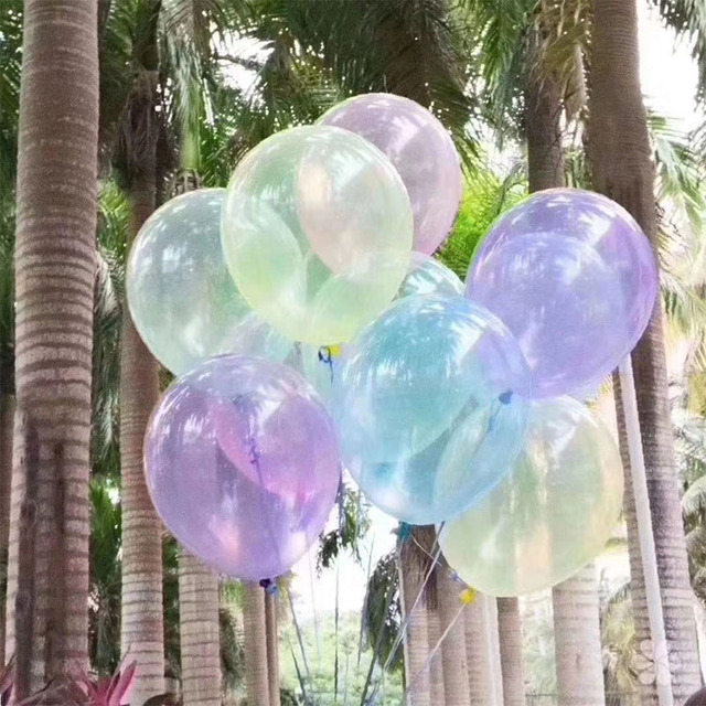 100 sztuk/partia Balony kryształowe lateksowe 10 cali - dekoracje na ślub, urodziny, Baby Shower, dla dzieci - globos balony helowe - Wianko - 3