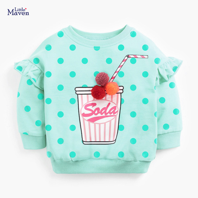 Bluza z kapturem Little Maven Baby Girl Winter Soda Print dla dzieci 2-7 lat - Wianko - 3