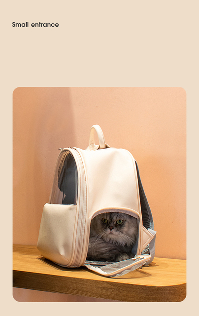 Wysokiej jakości plecak na ramię dla kota i psa - wyglądający przezroczysty nosidełko dla małych zwierząt - Wianko - 31