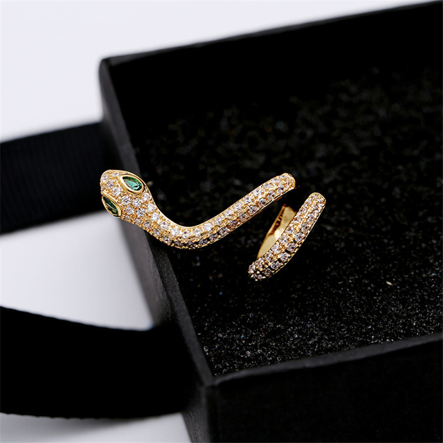 Kolczyki srebrne Karopel 925 Sterling łańcuszek żmijka z klipsami do uszu - Wianko - 13