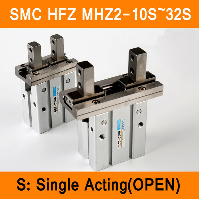 HFZ MHZ2 10S 16S 20S 25S 32S Chwytak pneumatyczny jednostronny, normalnie otwarty, mini, palec Cylinder typu SMC, aluminium zacisk - Wianko - 2
