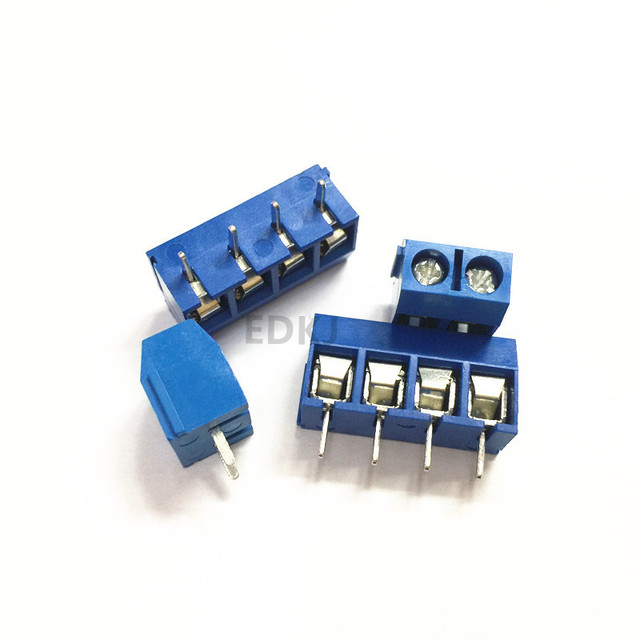 5 sztuk łączówek PCB Terminal Block KF301-5.0-2P KF301-3P KF301-4P, kolor - dużo, pitch 5.0mm, śruba, prosto pin, złącze - Wianko - 6