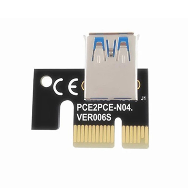 6 zestawów przejściówek PCI-E VER009S USB 3.0 - karta rozszerzenia 1X 4x 8x 16x, adapter zasilania SATA 15pin do kabla zasilającego 6-pin BTC ETH mining - Wianko - 13