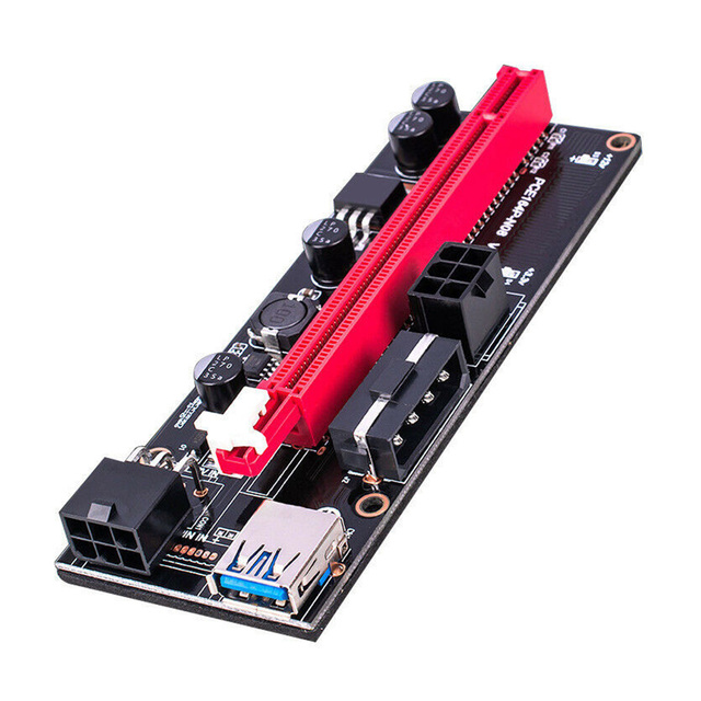 6 zestawów przejściówek PCI-E VER009S USB 3.0 - karta rozszerzenia 1X 4x 8x 16x, adapter zasilania SATA 15pin do kabla zasilającego 6-pin BTC ETH mining - Wianko - 18