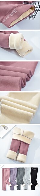 Długie bawełniane zimowe legginsy dla dziewczynek 4-14Y, wysoki stan - Wianko - 5