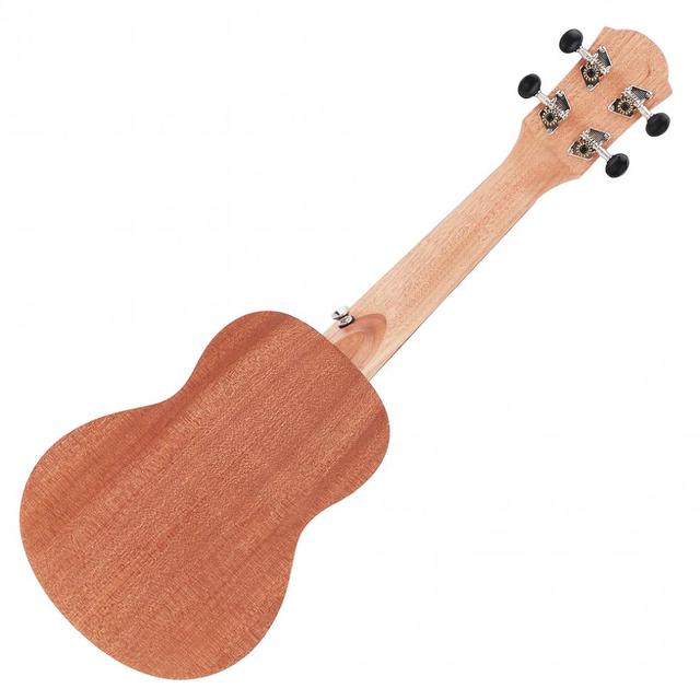 Koncertowe ukulele hawajskie z drewna mahoniowego - 21 Cal/23 Cal/26 Cal, 4 strunowa gitara, idealna na prezent na urodziny i Boże Narodzenie - Wianko - 5