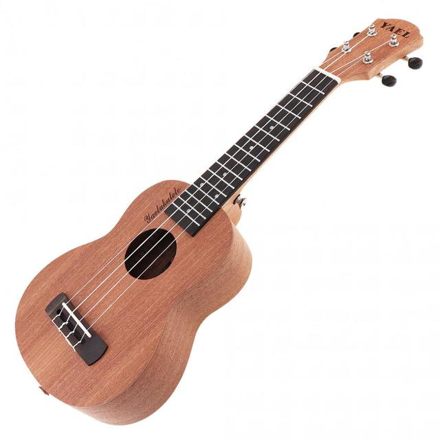 Koncertowe ukulele hawajskie z drewna mahoniowego - 21 Cal/23 Cal/26 Cal, 4 strunowa gitara, idealna na prezent na urodziny i Boże Narodzenie - Wianko - 2