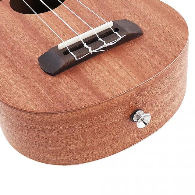 Koncertowe ukulele hawajskie z drewna mahoniowego - 21 Cal/23 Cal/26 Cal, 4 strunowa gitara, idealna na prezent na urodziny i Boże Narodzenie - Wianko - 11