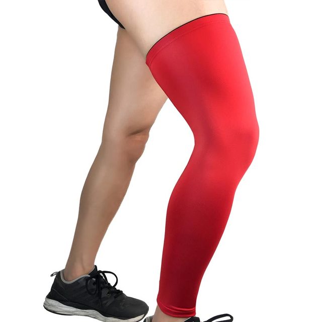 Ochraniacz na nogi przeciwsłoneczny UV do biegania i kolarstwa z kompresją - orteza na kolano i wsparcie stawu skokowego - Wianko - 14