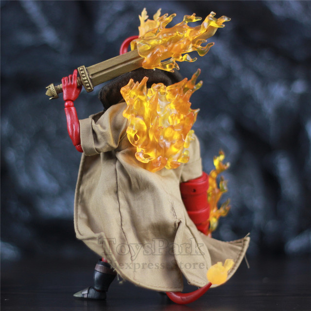 Figurka Hellboya Anung Un Rama 1/12 - Miękkie materiały, suknia, miecz, pistolet - Komiks, film, zabawki - Lalka dużej wielkości Mike'a Mignola - Wianko - 4
