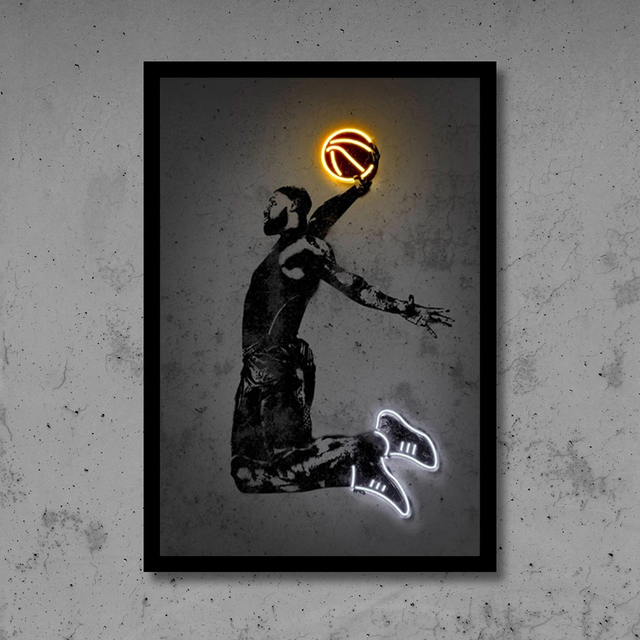 Plakat ścienny Gwiazda koszykówki - obraz na płótnie - Wianko - 5