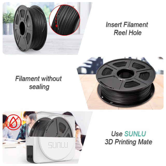 Wysokiej jakości SUNLU PLA 1.75mm Filament 1KG dla drukarki 3D, dokładność +/- 0.02mm - Wianko - 9