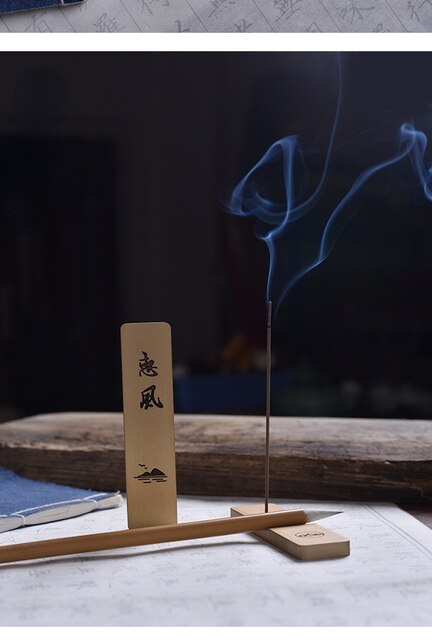 Mosiądz waga papieru z kaligrafią na Xuan papierze - ozdoba do biura - Wianko - 4