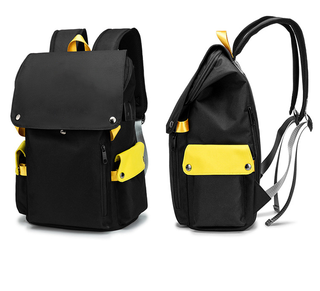 Plecak Trendy Street Cool z portem USB, antywłamaniowy, na książki, dla mężczyzn i kobiet, do szkoły i studiów - Wianko - 8
