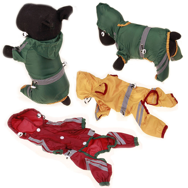 Płaszcz przeciwdeszczowy dla psów - Odblaskowy, wodoodporny i jednokolorowy - Wianko - 1