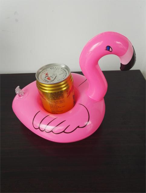 Podstawka na napoje jednorożec nadmuchiwany mini flamingo do pływania - Wianko - 3