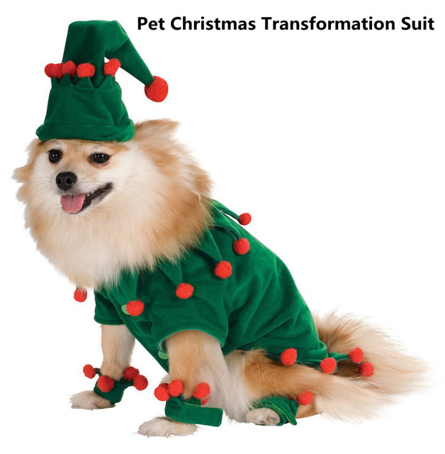 Nowe ubrania dla zwierząt - zestaw Boże Narodzenie: ubrania i stroje dla psów i kotów w stylu Cosplay - Wianko - 1