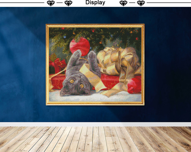 Mozaika diamentowa 5D DIY zwierzęta - miś, kot, kwiat - pełny kwadrat i okrągły haft diamentowy - home decor - Wianko - 1