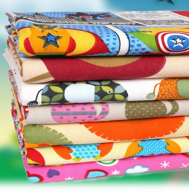 Tkanina bawełniana z nadrukiem kreskówkowym - idealna na obrus, poduszki i pokrycie sofy - Wianko - 2