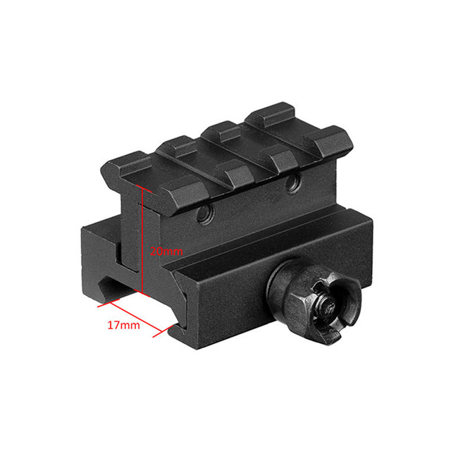 Adapter do montażu optyki QD Scope Riser Base Quick Release z 3/5/7 gniazdami na szynę Picatinny, do lunet i celowników - Wianko - 10