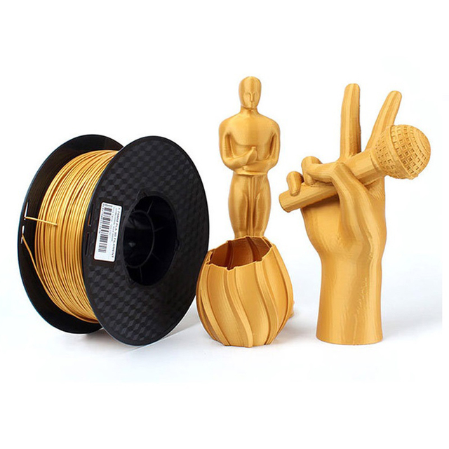 Metalowa drukarka 3D Filament PLA 1.75mm 1Kg - kolor metalu (złoto, srebro, miedź, brąz) - Wianko - 1