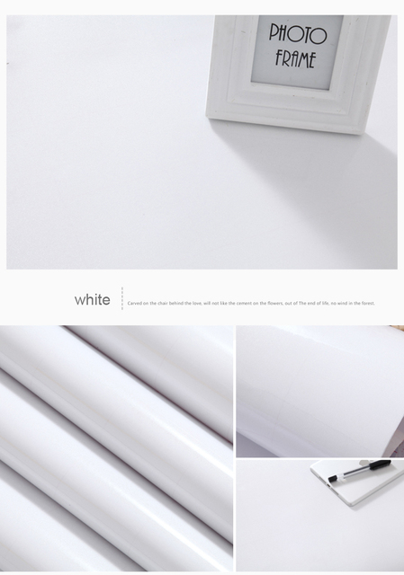 Błyszczące białe samoprzylepne naklejki ścienne do dekoracji wnętrz - Wianko - 7