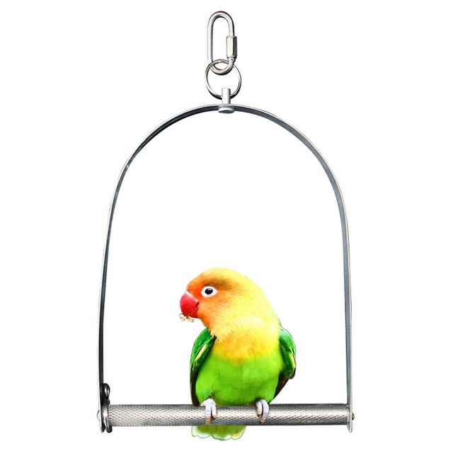 Huśtawka łańcuchowa dla papug ze stali nierdzewnej - Wianko - 1