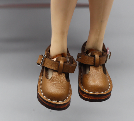 Skórzane buty dla lalek mini 1/6 1/8 30cm Blyths 3.7*1.6cm - Wianko - 5