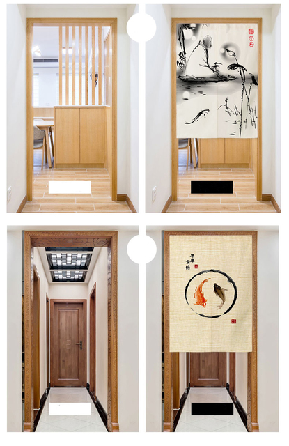 Japońska zasłona Noren do drzwi - moda wejście ekran pokój partycji kuchnia sushi restauracja - Wianko - 9