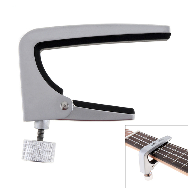 AROMA Capo Clamp do gitary - regulacja dla gitary akustycznej, elektrycznej, ukulele i guitarlele - Wianko - 10