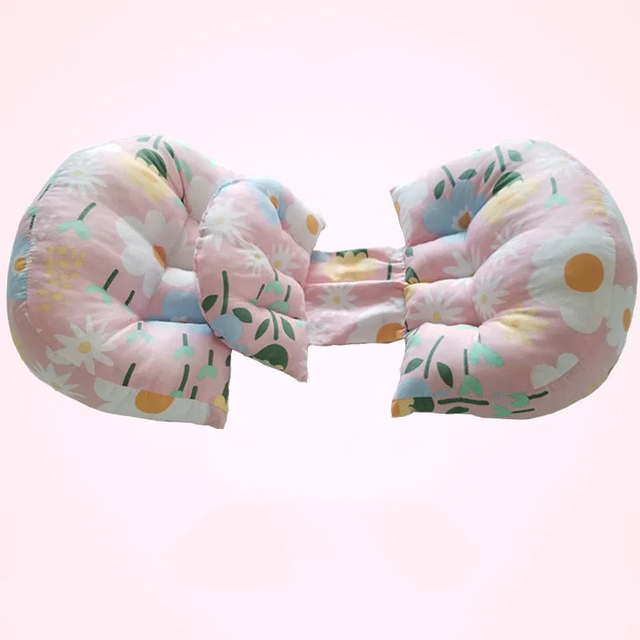 Macierzyństwo - poduszki ciążowe: Poduszki boczne wsparcie brzucha w kształcie U - Wianko - 4
