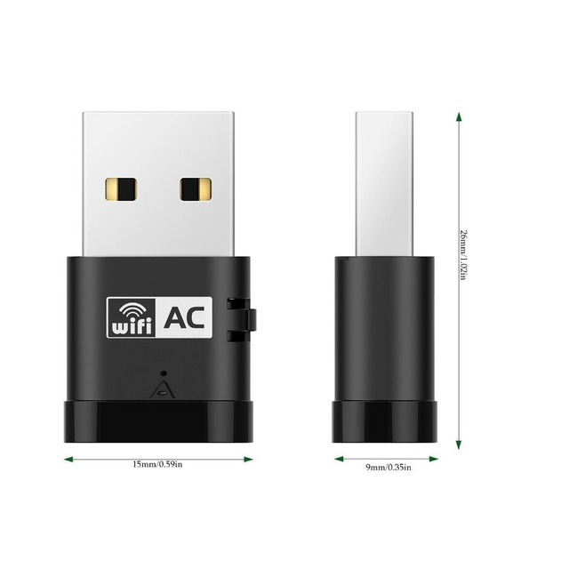 Adapter USB Wifi dwuzakresowy KuWFi 300/1300 mb/s 5G z anteną, Ethernet, Bluetooth 5.0 i odbiornikiem AC - Wianko - 7