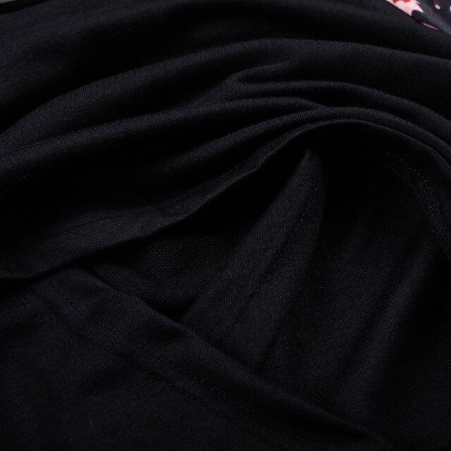 Koszulka ciążowa z długim rękawem i nadrukiem patchworkowym, do karmienia piersią - Wianko - 7