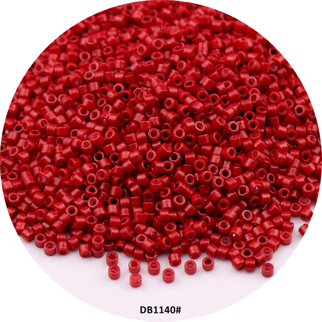 Perłowe koraliki Delica 2mm 10/0, jednolite glazurowane, błyszczące szkło Seedbead - do rękodzieła, odzieży, szycia - Wianko - 30