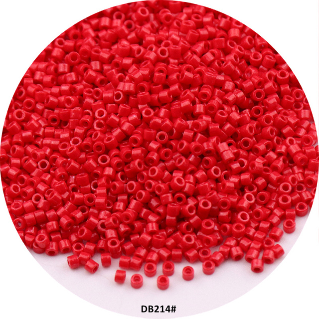 Perłowe koraliki Delica 2mm 10/0, jednolite glazurowane, błyszczące szkło Seedbead - do rękodzieła, odzieży, szycia - Wianko - 29