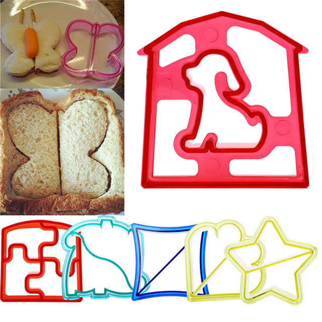 Foremka do ciast i wykrawacz do kanapek, forma do śniadania dla dzieci - Bento DIY, ciastkowy słodki toster do chleba - Wianko - 3