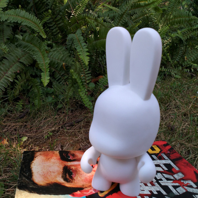 Figurka królika z PVC, DIY, 7 cali, długie uszy, zestaw 2 sztuk - Wianko - 4