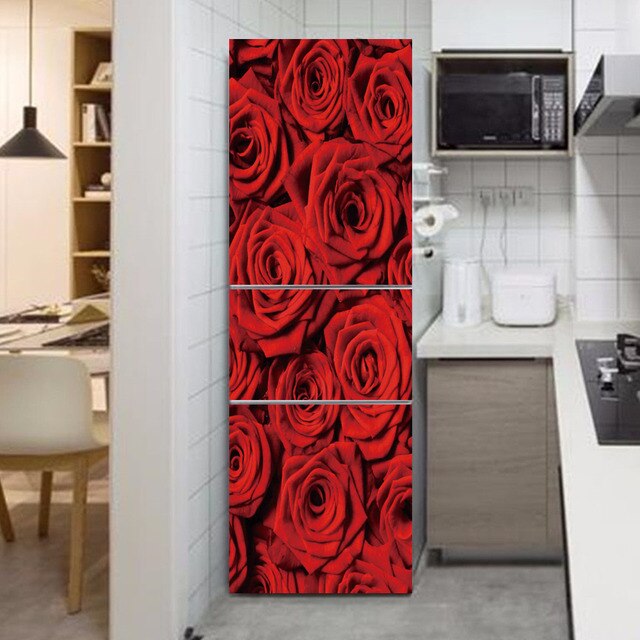 Jednoczęściowe winylowe naklejki tapety dekoracyjne na lodówkę w stylu Pared Wrap - idealne do ozdabiania kuchni - Wianko - 23